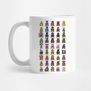 World of FNAF 8bit Pixel Art Mug